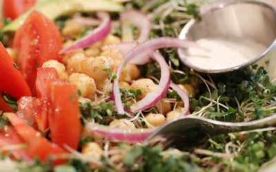 Microgreen + Garbanzo Bean Salad